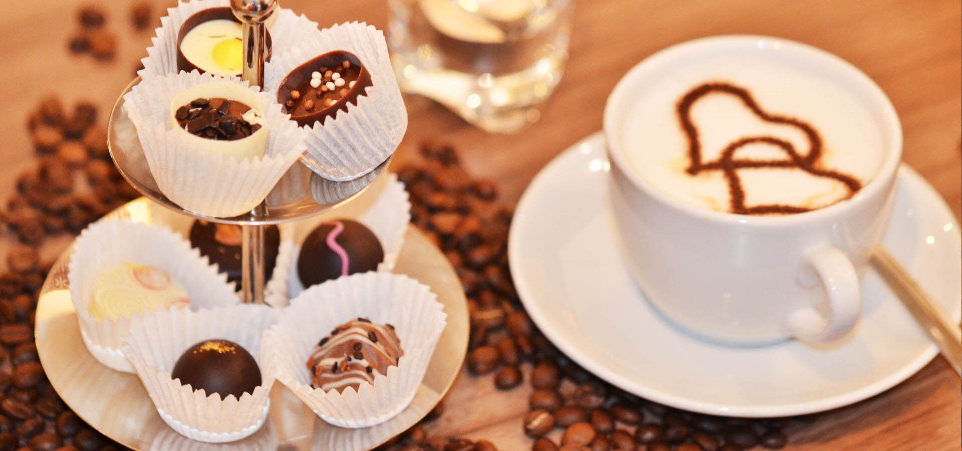 Pralinen mit Cappuccino